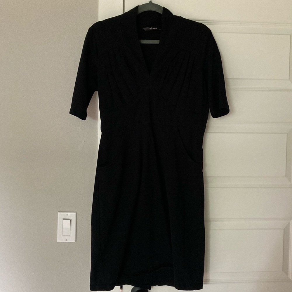 Eshakti Black Knit Dress